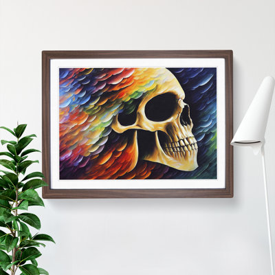 XH1022-7850X Skull In Colour Vol.2 Abstract - Single Picture Frame Print
