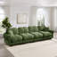 Ensemble de canapé modulaire surdimensionné en chenille avec coussins, vert sauge-1775610281-1775610285