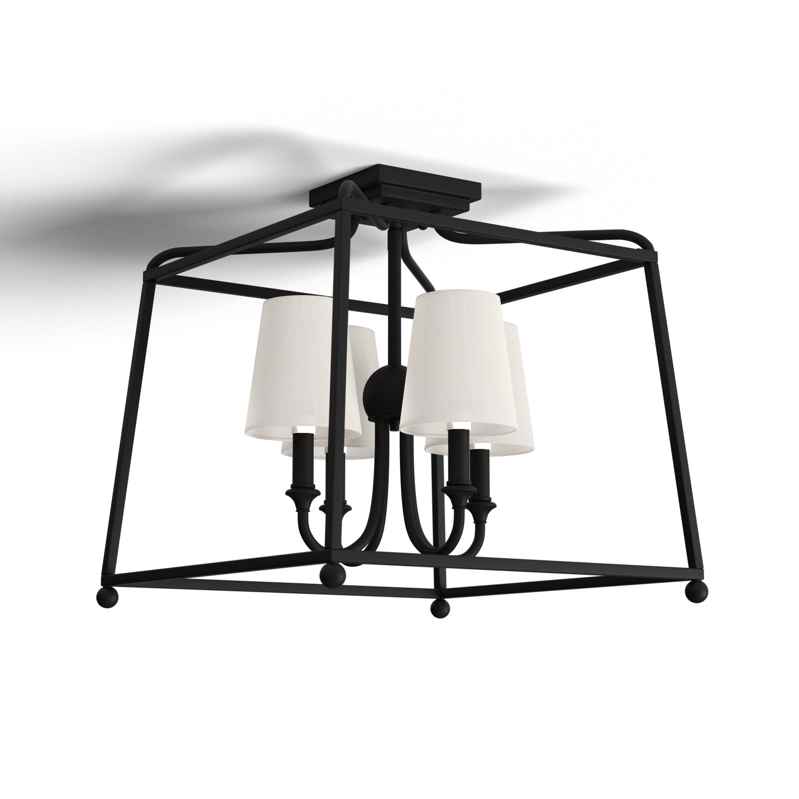 Sylvan 4 Light Silk Flush Mount