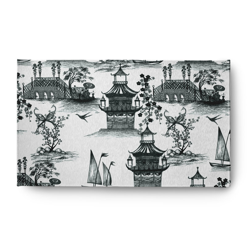Vestfold Chenille Toile Indoor Rug, Rectangle 3' x 5'