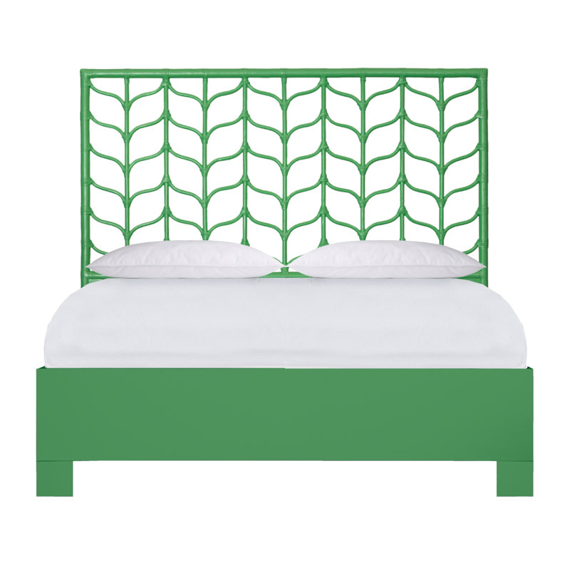 Lit plateforme Ivy, Vert vif, Grand