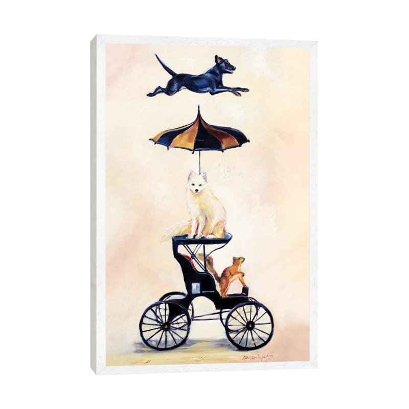 Driving My Dreams 1 Piece Painting on Canvas, 101.6 cm H x 66.04 cm W, White Framed