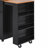 85.5" Kitchen Island with Extendable Dining Table, Kitchen Storage Table with 3 Side Open Shelves, Rolling Kitchen Island with Power Outlet, 3 Drawers, 2 Doors, for Kitchen, Dining Room, Black-1984038213