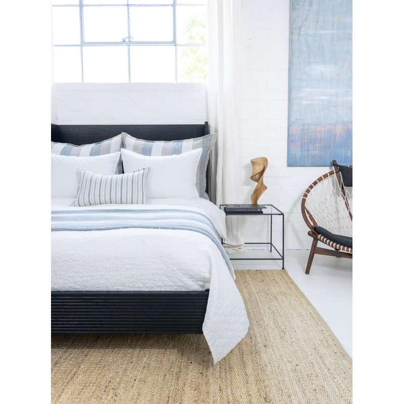 Queen Knitted Beige Cotton Throw Blanket