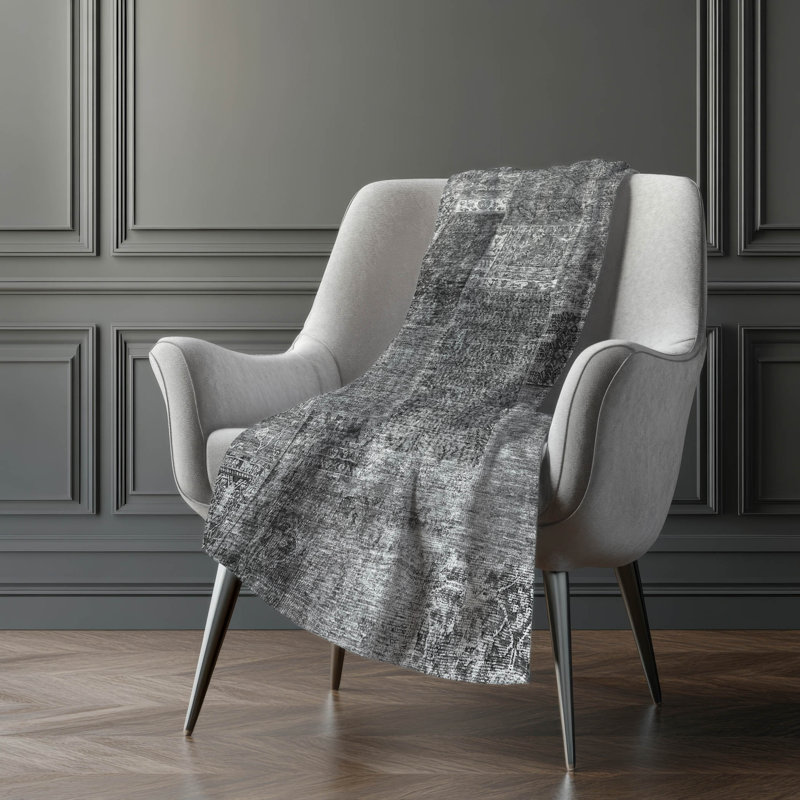 Addison Machine Washable Sherpa Throw Blanket, Doré, Abstract Monochromatic