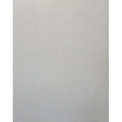 Papier peint à lignes verticales contemporaines beige uni blanc cassé