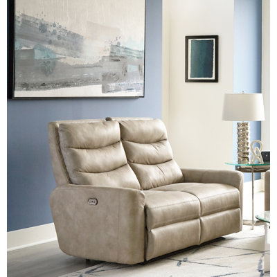 56" Round Arm Reclining Loveseat by Red Barrel Studio