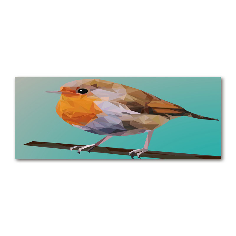 Robin'S Bird - Wrapped Canvas Print