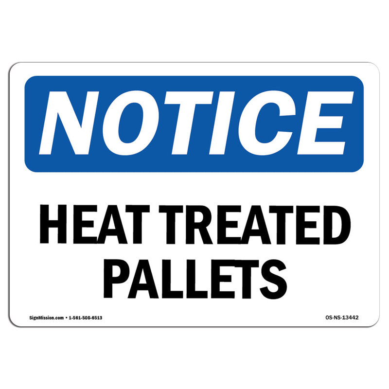 Heat Treated Pallets Sign