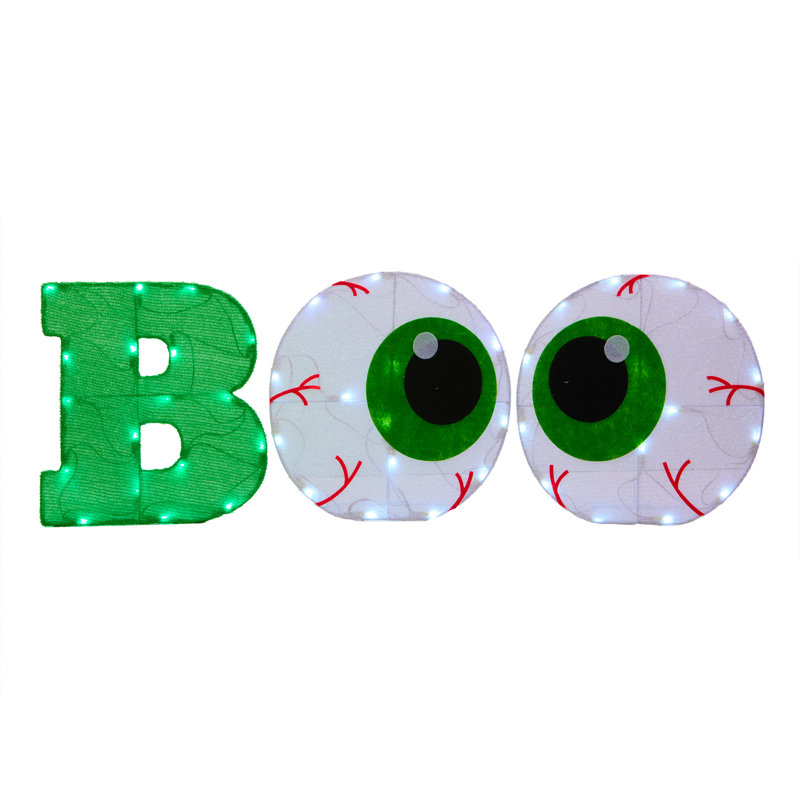 Le Holiday Aisle® 44 po Décoration en forme de guirlande BOO