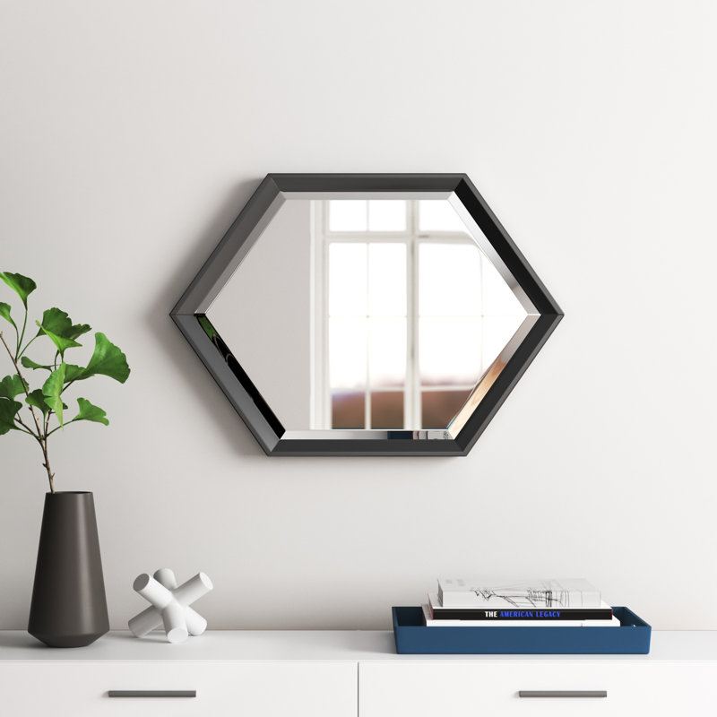 Miroir biseauté Bensonhurst, Noir, H 31 po x l 22 po