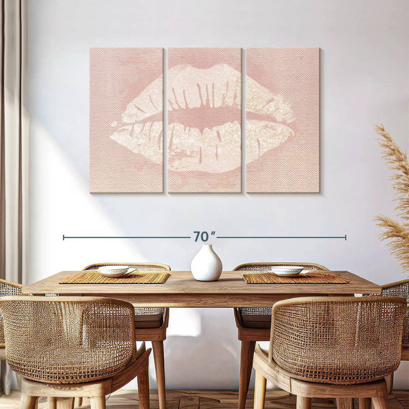 Shuttleworth Glitter Lips, 36" H x 57" W