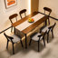 Deux chaises de salle à manger en bois massif de style Mid-Century modernes avec coussins rembourrés courbés et réglables, convenant à la cuisine, au salon, au coussin gris noyer, aux sièges, aux coussins