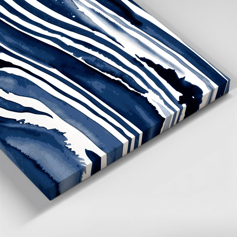 Art mural sur toile DiagonalStripes, H 32 po x l 32 po
