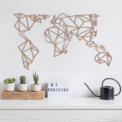 Stylish Decorative Metal Wall Accessory, Copper Finish, 39.4 x 22.8 inches | 100% Metal, Thickness: 0.06 inches | Lightweight Design, Weighs Only 3.3 lbs | Perfect for Home Decor & Modern Interiors