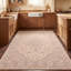 Tapis Bracken traditionnel de style persan audacieux, gris crème ivoire beige rose, lavable à la machine, antidérapant, à poils courts, pour l'intérieur et l'extérieur, adapté aux animaux domestiques, idéal pour le salon, la chambre, la salle à manger, l'entrée, le couloir ou le bureau.-2089445519