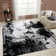 Stourbridge Abstract Black/White/Gray Area Rug
