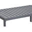 Table basse d'extérieur à structure en métal Tommy Hilfiger Monterey, bleu marine et gris foncé