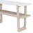Retro Elegant Console Table with Marble-Effect Top-2097371194