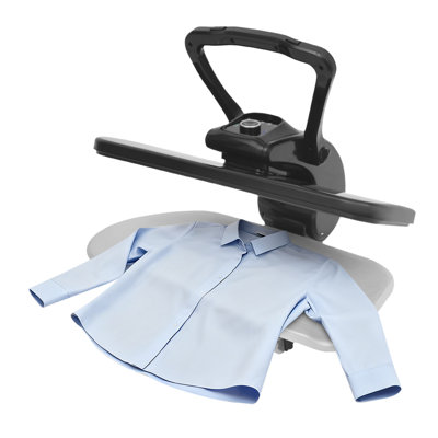 1600W Modern Tabletop Powerful Fabric Steam Ironing Press Machine With Multiple Fabric Settings Knob Control Black