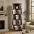 5-Tier 360° Rotating Bookshelf Tower - Space-Saving Round Spinning Display Shelf for Bedroom, Living Room, Home & Office