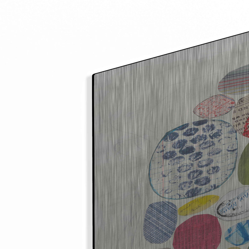 Art mural en métal Wrought Studio ™ «Geometric Collage I» par Courtney Prahl, H 36 po x l 24 po