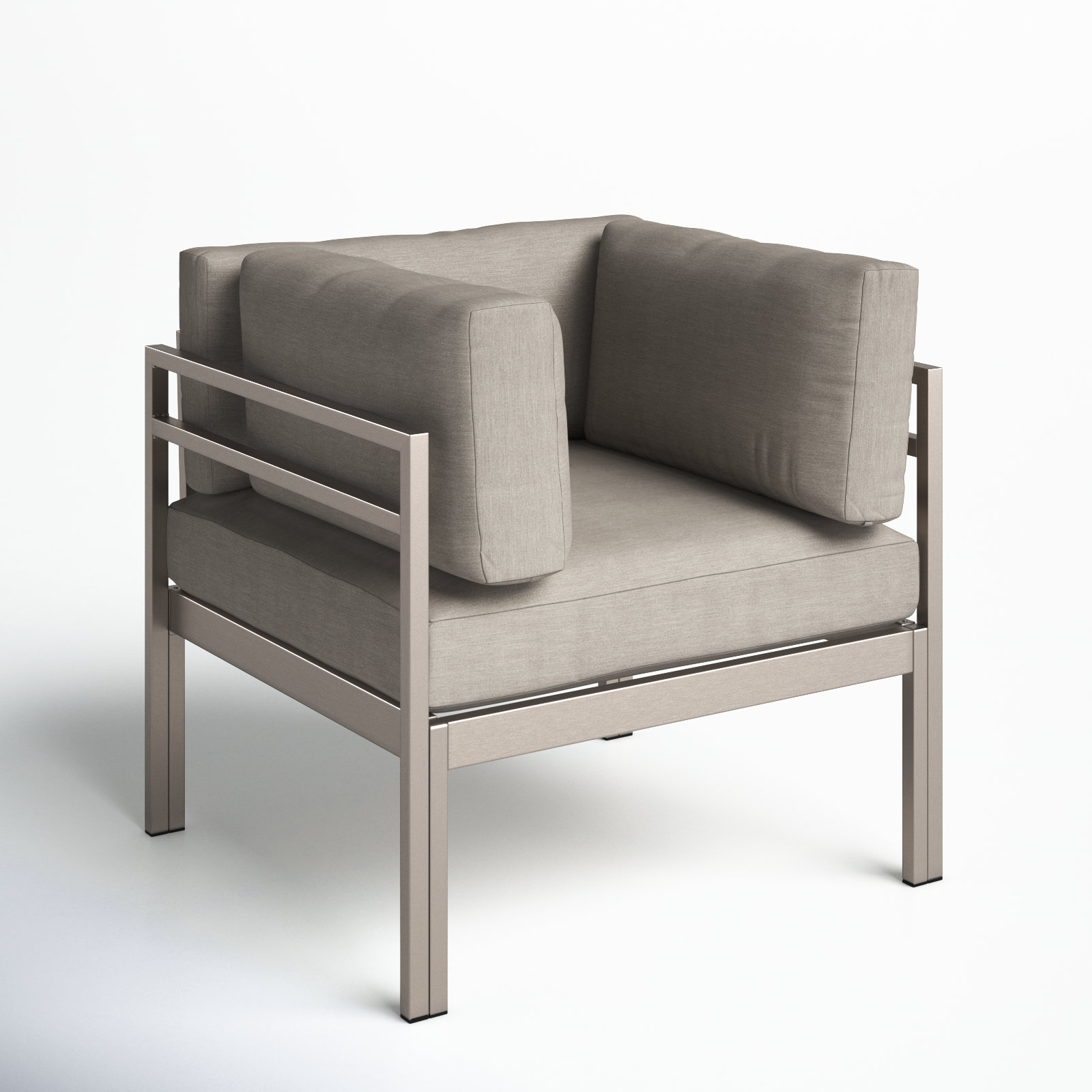 Novae Patio Lounge Chair, Gray