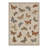Novella Vintage Butterflies Machine Washable Beige / Brown Indoor Area Rug with Non-Slip Backing-266987016