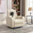 270 Degree Swivel PU Leather Power Recliner Individual Seat Recliner With Tray Table,  Phone Holder, Cup Holder,  USB Port, Hidden Arm Storage For Living Room-800795321