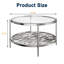 Dhulin Glass Round Coffee Table for Living Room