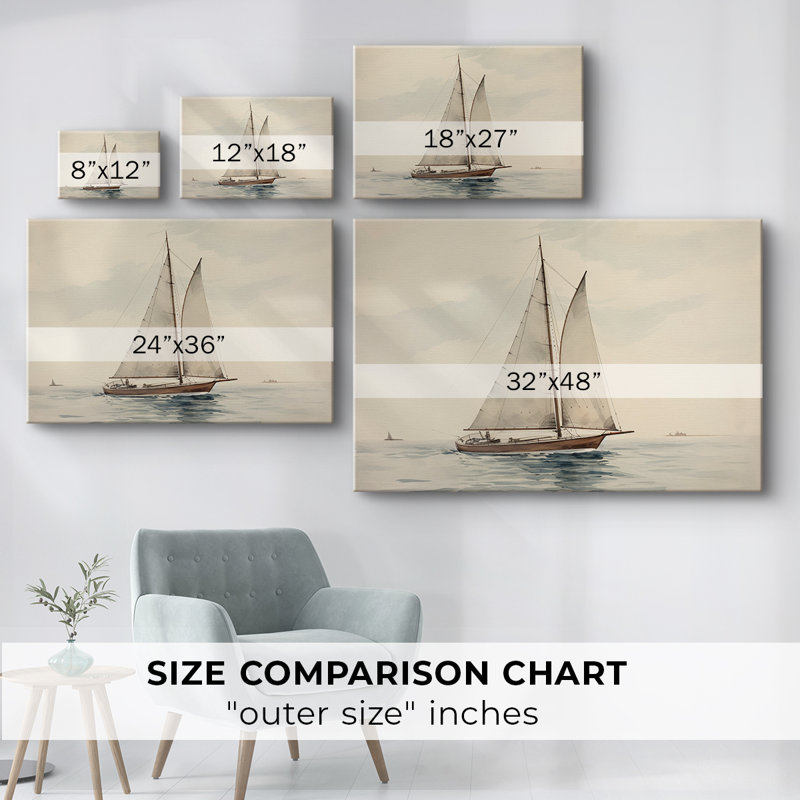 Vintage Nauticals-I -Gallery Wraraped Cavas, 12 x 18