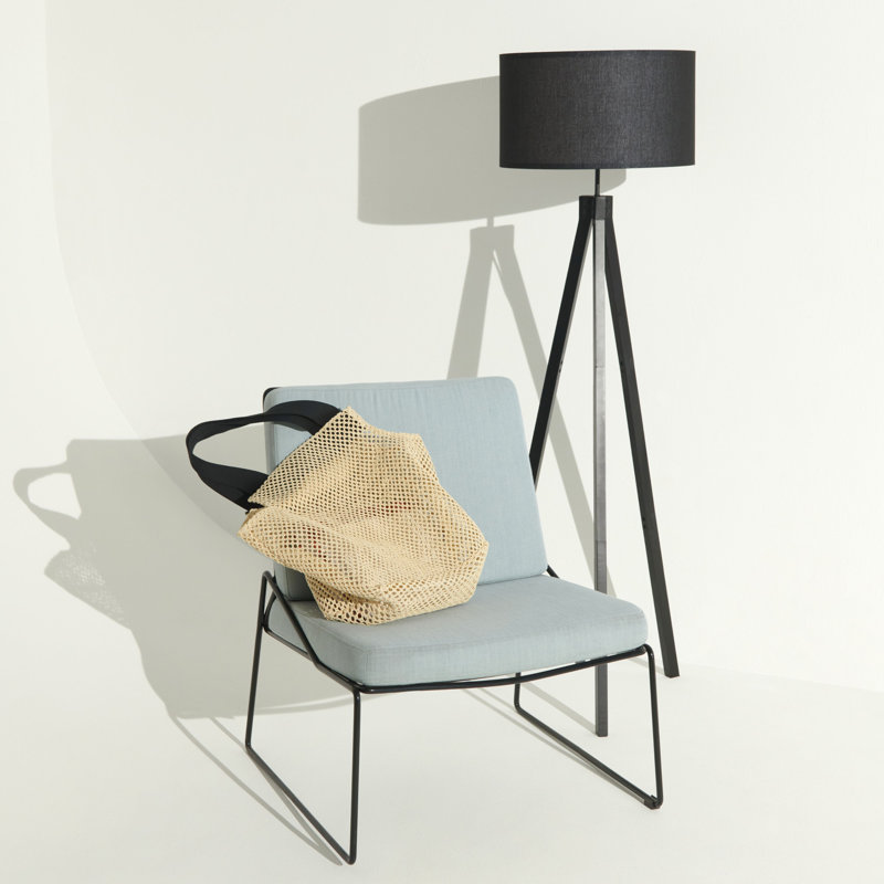 Black Tripod Floor Lamp with 3-Way Switch for Kids' Nursery