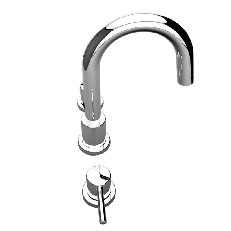 SleekStar Contemporary Brushed Nickel Widespread Bathroom Faucet