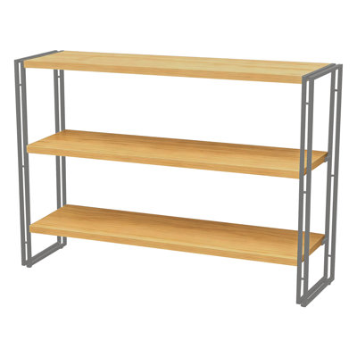 3‑Tier Industrial Storage Shelf Gray