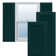 True Fit PVC Two Equal Louver Shutters