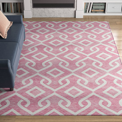 Kaylani Washable Geometric Indoor / Outdoor Rug
