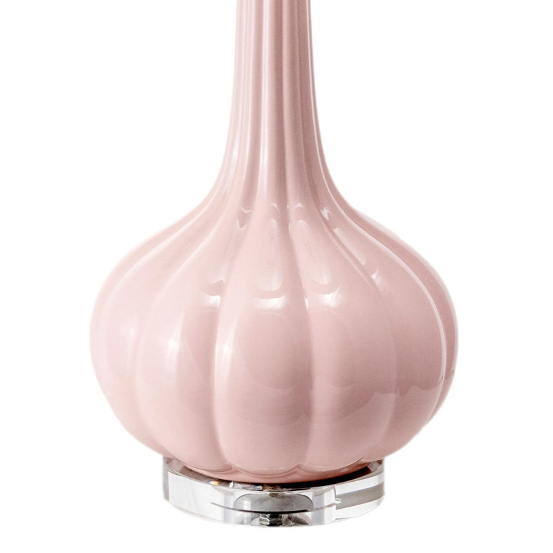 Lampe de table rose 29 po Aunah