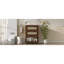 Meuble-lavabo de 24 po avec lavabo attaché, conception compacte et spacieuse, poignées en fer, adultes faciles à assembler, ajustement à 4 robinets, aspect contemporain brun foncé-2012345401-2012345406
