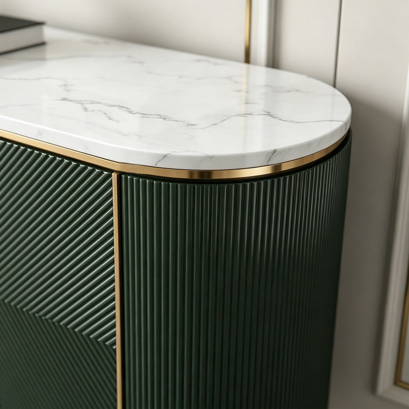 Buffet de rangement multifonctionnel réglable, Vert
