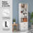  74'' H X 23.5'' W Jalyric Storage Bookcase-461244135