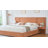 Modern Wide-Panel Upholstered Bed, King, Orange Velvet-324293339-324293338
