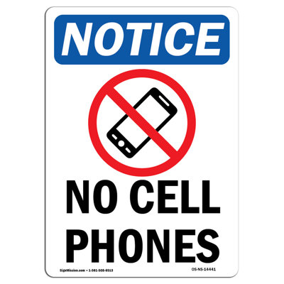 Aucun signe de téléphone cellulaire