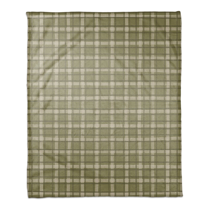 Hand Woven Throw Blanket, Green
