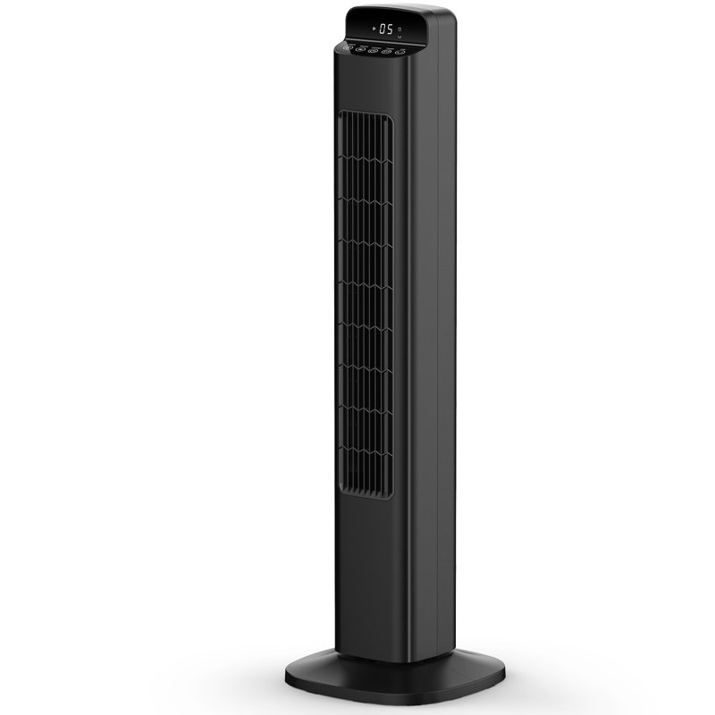 Ventilateur tour portable 36 po avec oscillation, télécommande, 5 vitesses de vent puissantes et 3 modes de réglage, ventilateur intégré compact à affichage à DEL de 12 heures pour le bureau à domicile
