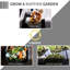 Contenant à compost de 120 gallons, 80 évents pour la génération, 2 portes coulissantes et légères, produit de jardin noir par compost,