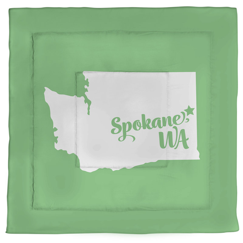 Polyester Comforter, Green