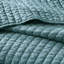 3 pièces de courtepointe pour lit double / grand lit en sarcelle - microfibre, rembourrage en coton, réversible, piqûre, crée une charmante chambre à coucher, comprend et 2 taies décoratives pour la microfibre avec rembourrage, courtepointe Channel, décore la chambre à coucher