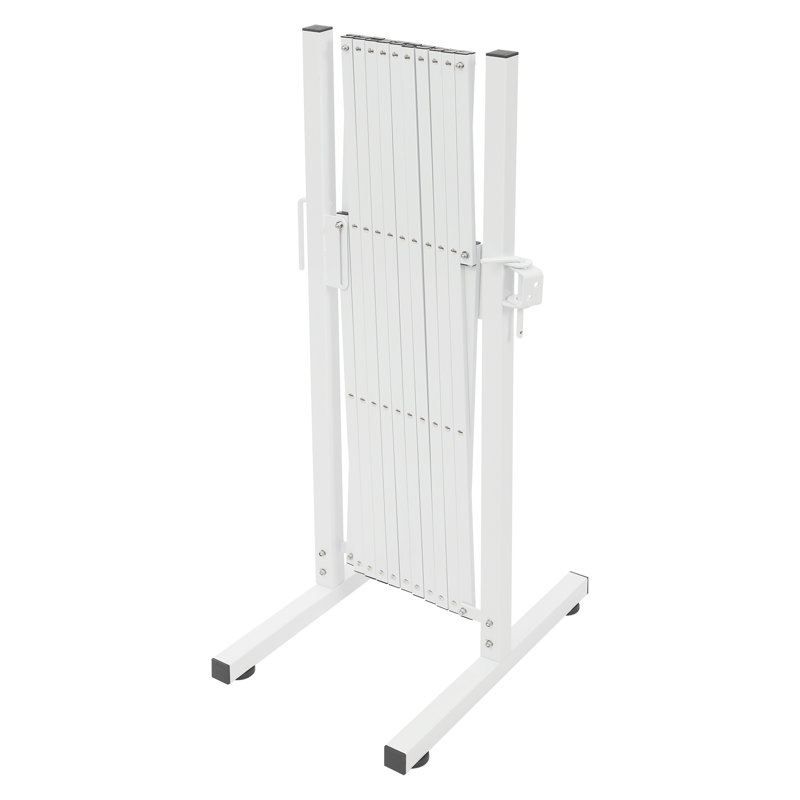 Barrière de sécurité portable extensible, Blanc