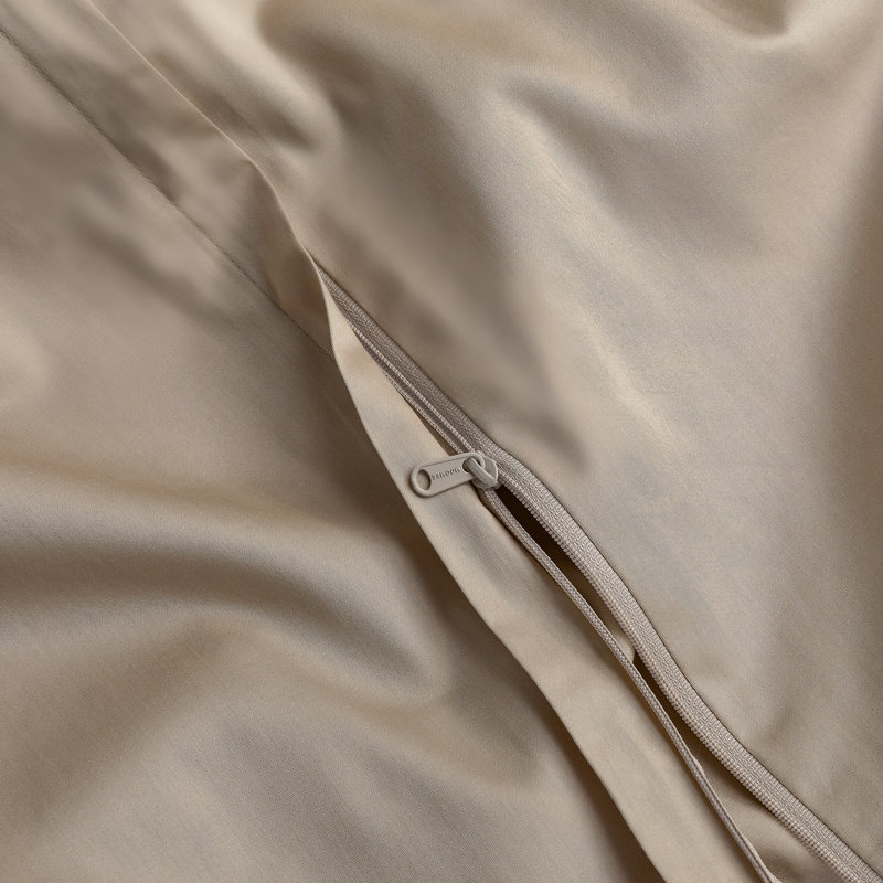 Ensemble de housse de couette MooMee, Housse de couette pour très grand lit et 2 taies , Champagne