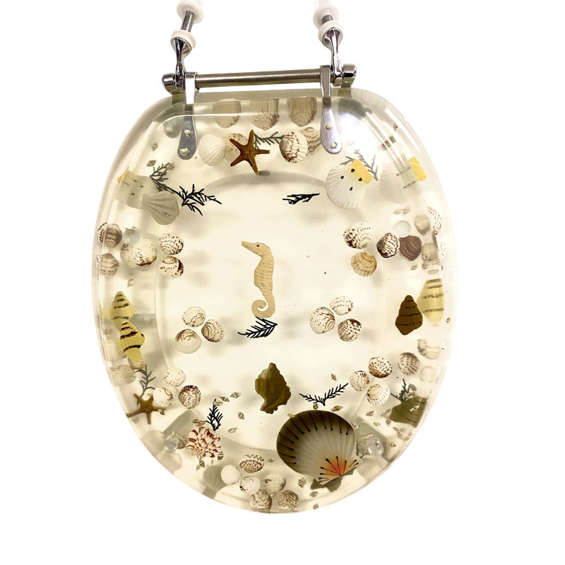 Sea Treasure 19” toilet seat, Transparent